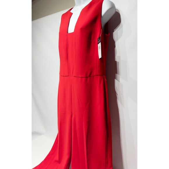 NWT $225 Lauren Ralph Lauren Wide Leg Sleeveless Jumpsuit Romper Women 6 no belt - Picture 4 of 15
